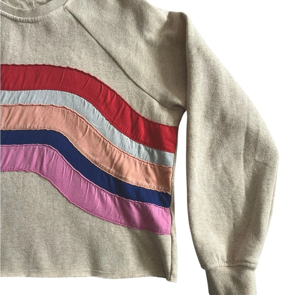 Marine Layer Archive Cozy Surfcore Beachgirl Crop Oh Hey Pullover Size:S - Picture 9 of 10